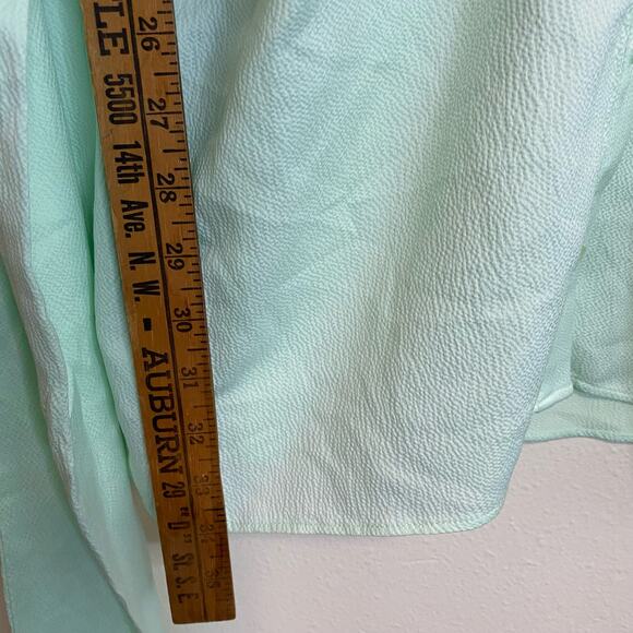 L'Academie Women's Dress The Amorette Mini Button Front Tie Waist Mint Small - Picture 7 of 9